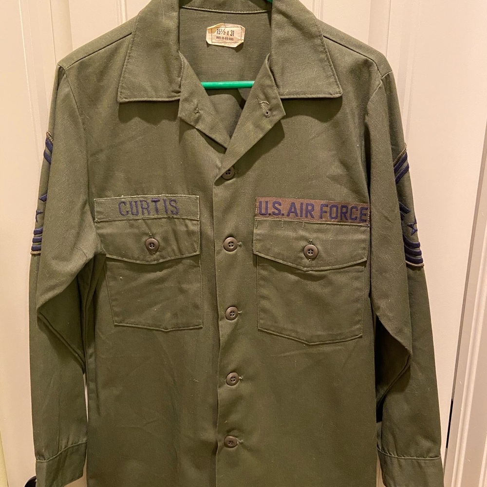 Vintage Vietnam Era US Air Force Fatigue Shirt